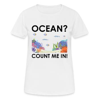 Ocean Zooologist Marine Biologist Marine Marine Biology - Women's Breathable T-Shirt - white - Front - AI Model Female 172 dark (172cm)
