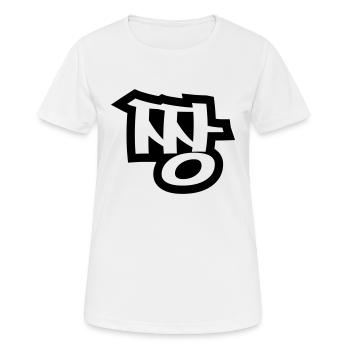 짱 JJANG - The BEST ~ Korean Slang Hangul Language - Women's Breathable T-Shirt - white - Front - AI Model Female 172 dark (172cm)