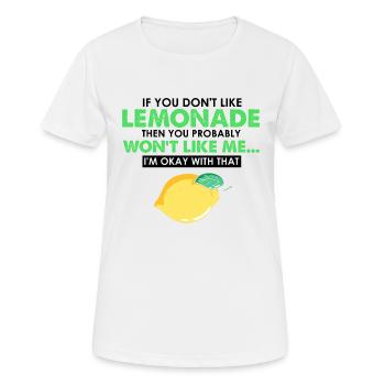 Limonade Limonade Limonade Limonade Stand Design - T-shirt respirant Femme - blanc - Devant - AI Model Female 172 dark (172cm)
