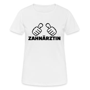 Zahnarzt - Frauen T-Shirt atmungsaktiv - Weiß - Vorne - AI Model Female 172 dark (172cm)