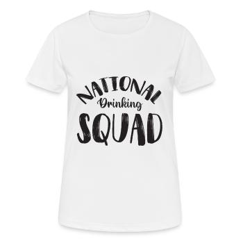 Weekend with friends in the group Drink and - Women's Breathable T-Shirt - white - Front - AI Model Female 172 dark (172cm)