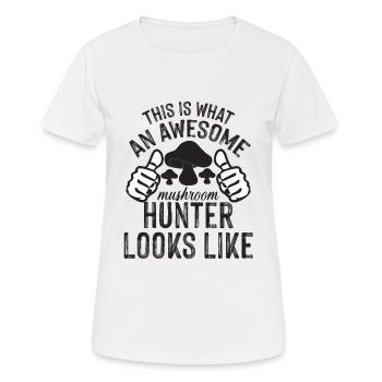 Cueilleurs de champignons et amis champignons - T-shirt respirant Femme - blanc - Devant - AI Model Female 172 dark (172cm)
