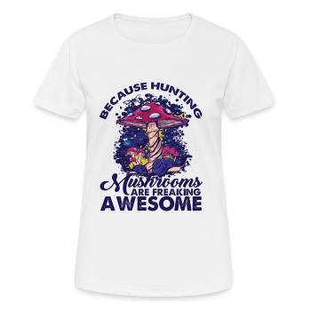 Cueilleurs de champignons et amis champignons - T-shirt respirant Femme - blanc - Devant - AI Model Female 172 dark (172cm)