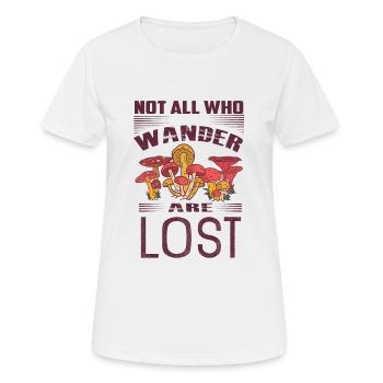 Cueilleurs de champignons et amis champignons - T-shirt respirant Femme - blanc - Devant - AI Model Female 172 dark (172cm)