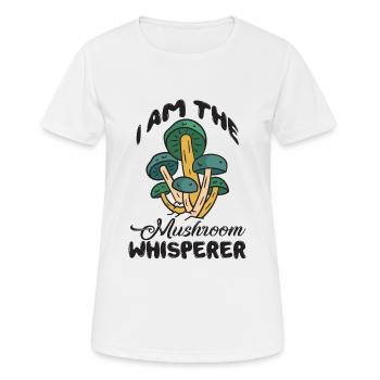Cueilleurs de champignons et amis champignons - T-shirt respirant Femme - blanc - Devant - AI Model Female 172 dark (172cm)
