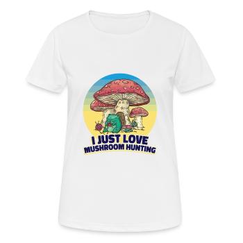 Cueilleurs de champignons et amis champignons - T-shirt respirant Femme - blanc - Devant - AI Model Female 172 dark (172cm)