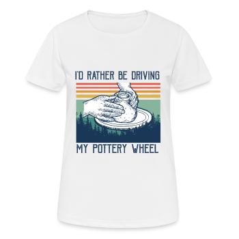 Poterie et poterie - T-shirt respirant Femme - blanc - Devant - AI Model Female 172 dark (172cm)