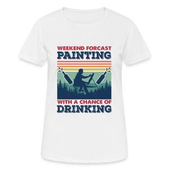 Maler und Lackierer, der Beste und Nervigste Beruf - Frauen T-Shirt atmungsaktiv - Weiß - Vorne - AI Model Female 172 dark (172cm)