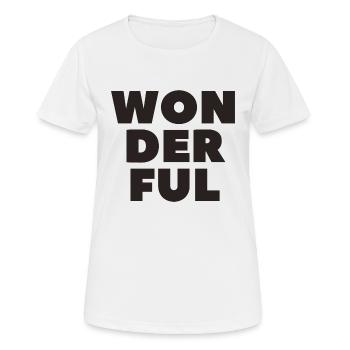 Wonderful-Wunderbar - Women's Breathable T-Shirt - white - Front - AI Model Female 172 dark (172cm)