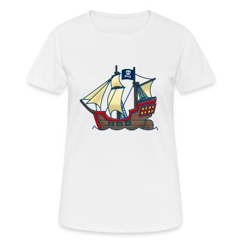 Corsaire - T-shirt respirant Femme - blanc - Devant - AI Model Female 172 dark (172cm)