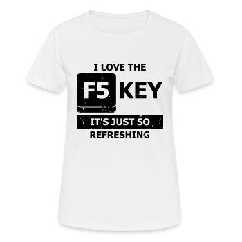 Conception de cybersécurité pour la sécurité informatique et les pirates informatiques - T-shirt respirant Femme - blanc - Devant - AI Model Female 172 dark (172cm)
