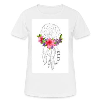 Traumfänger - Frauen T-Shirt atmungsaktiv - Weiß - Vorne - AI Model Female 172 dark (172cm)