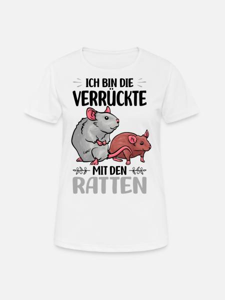 Ratten - Frauen T-Shirt atmungsaktiv - Weiß