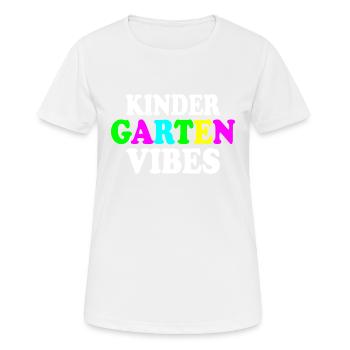 kindergarten vibes - T-shirt respirant Femme - blanc - Devant - AI Model Female 172 dark (172cm)