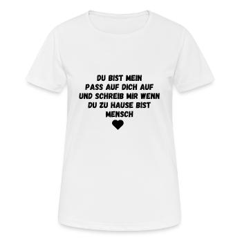 L’amour véritable Mon chéri Personne préférée Aime-toi - T-shirt respirant Femme - blanc - Devant - AI Model Female 172 dark (172cm)