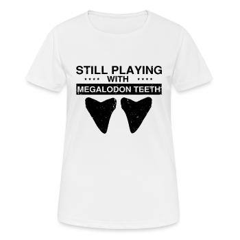 Fossil Archaeology Design Fossils Fossil Hunters - Women's Breathable T-Shirt - white - Front - AI Model Female 172 dark (172cm)