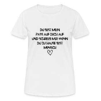 Wahre Liebe Mein Schatz Lieblingsmensch Liebe dich - Frauen T-Shirt atmungsaktiv - Weiß - Vorne - AI Model Female 172 dark (172cm)