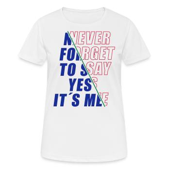 Yes its Me | Colors changeable - Women's Breathable T-Shirt - white - Front - AI Model Female 172 dark (172cm)
