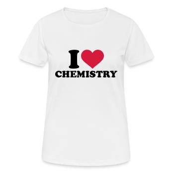 Chemie - Frauen T-Shirt atmungsaktiv - Weiß - Vorne - AI Model Female 172 dark (172cm)
