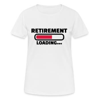Rente - Frauen T-Shirt atmungsaktiv - Weiß - Vorne - AI Model Female 172 dark (172cm)