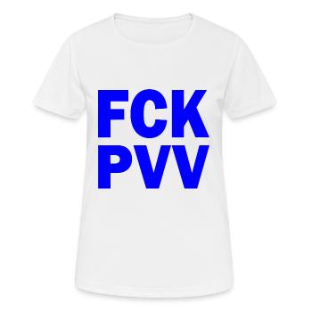 Fck pvv - T-shirt respirant Femme - blanc - Devant - AI Model Female 172 dark (172cm)