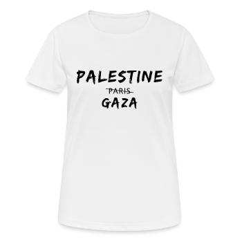 Palestina Gaza Palestinian Gift Shirt - Women's Breathable T-Shirt - white - Front - AI Model Female 172 dark (172cm)