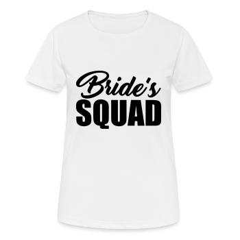 Bride's Squad - T-shirt respirant Femme - blanc - Devant - AI Model Female 172 dark (172cm)