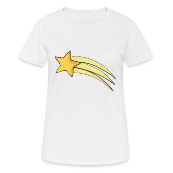 Shooting star - Women's Breathable T-Shirt - white - Front - AI Model Female 172 dark (172cm)