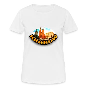Cracovie - T-shirt respirant Femme - blanc - Devant - AI Model Female 172 dark (172cm)