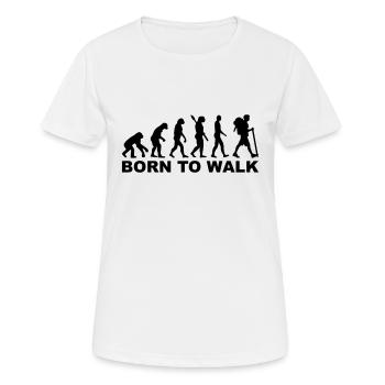Évolution Cheminement - T-shirt respirant Femme - blanc - Devant - AI Model Female 172 dark (172cm)