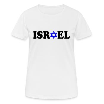 Israel - Frauen T-Shirt atmungsaktiv - Weiß - Vorne - AI Model Female 172 dark (172cm)