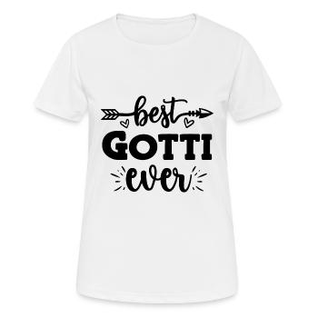Bestes Gotti der Welt Schweiz Patentante Patin - Frauen T-Shirt atmungsaktiv - Weiß - Vorne - AI Model Female 172 dark (172cm)