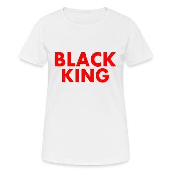 Black king - T-shirt respirant Femme - blanc - Devant - AI Model Female 172 dark (172cm)