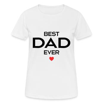 Bester Vater aller Zeiten - Frauen T-Shirt atmungsaktiv - Weiß - Vorne - AI Model Female 172 dark (172cm)