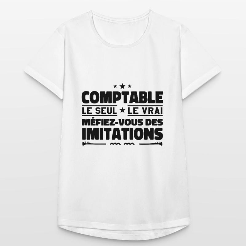 Comptable le seul. Comptable le vrai. Comptable T-shirt respirant Femme