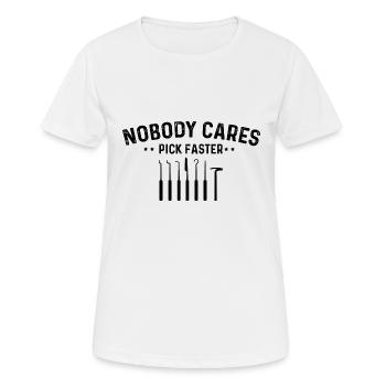 Conception de serrure de service de déverrouillage expert en serrure - T-shirt respirant Femme - blanc - Devant - AI Model Female 172 dark (172cm)