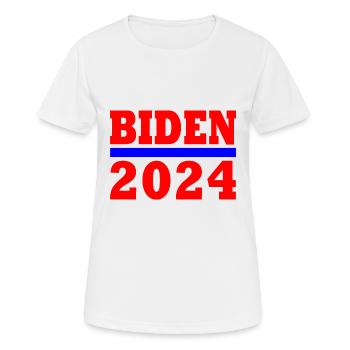 Joe biden 2024 - T-shirt respirant Femme - blanc - Devant - AI Model Female 172 dark (172cm)