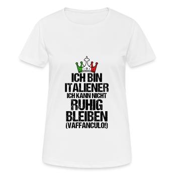 Italien Italiener Vaffanculo - Frauen T-Shirt atmungsaktiv - Weiß - Vorne - AI Model Female 172 dark (172cm)