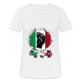 Italien Italiener Vaffanculo - Frauen T-Shirt atmungsaktiv - Weiß - Vorne - AI Model Female 172 dark (172cm)