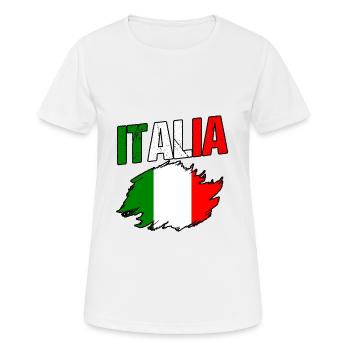 Italie Italien Italien Italie - T-shirt respirant Femme - blanc - Devant - AI Model Female 172 dark (172cm)