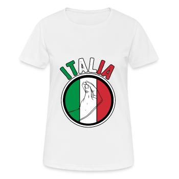 Italie Italien Italien Italie - T-shirt respirant Femme - blanc - Devant - AI Model Female 172 dark (172cm)