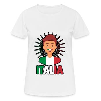 Italie Italien Italien Italie - T-shirt respirant Femme - blanc - Devant - AI Model Female 172 dark (172cm)