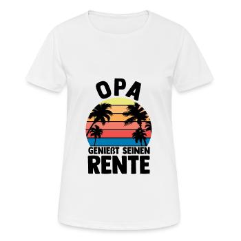 Vacation Vacationer Grandfather Grandpa - Women's Breathable T-Shirt - white - Front - AI Model Female 172 dark (172cm)