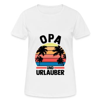Vacation Vacationer Grandfather Grandpa - Women's Breathable T-Shirt - white - Front - AI Model Female 172 dark (172cm)
