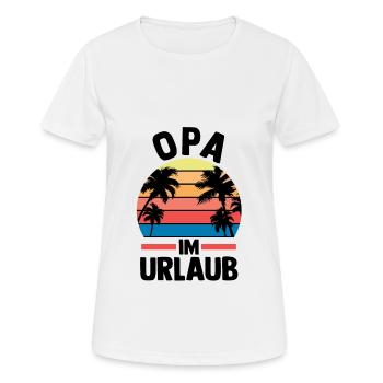Vacation Vacationer Grandfather Grandpa - Women's Breathable T-Shirt - white - Front - AI Model Female 172 dark (172cm)