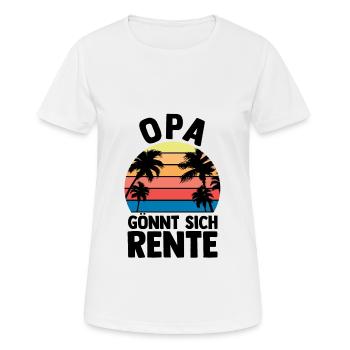 Vacation Vacationer Grandfather Grandpa - Women's Breathable T-Shirt - white - Front - AI Model Female 172 dark (172cm)