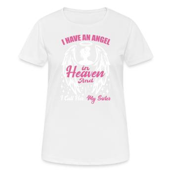I Miss My Family Memorial Guardian Angel In Heaven - T-shirt respirant Femme - blanc - Devant - AI Model Female 172 dark (172cm)