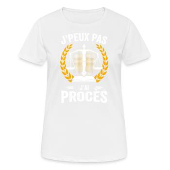 Rechtsanwalt - Justiz - Recht - Frauen T-Shirt atmungsaktiv - Weiß - Vorne - AI Model Female 172 dark (172cm)