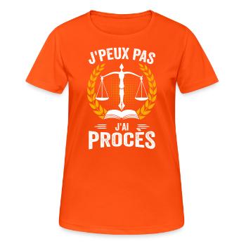 Lawyer - Justice - Law - Women's Breathable T-Shirt - neon orange - Front - AI Model Female 172 dark (172cm)
