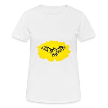 Fledermaus - Frauen T-Shirt atmungsaktiv - Weiß - Vorne - AI Model Female 172 dark (172cm)